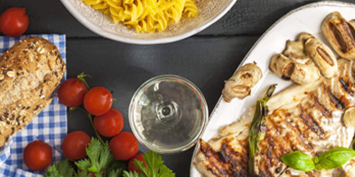 Дизайнерский сайт кафе "Обед банкет" 